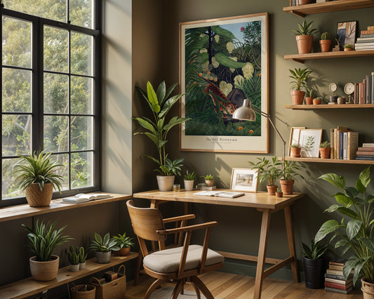 Henri Rousseau - Fight Between a Tiger and a Buffalo