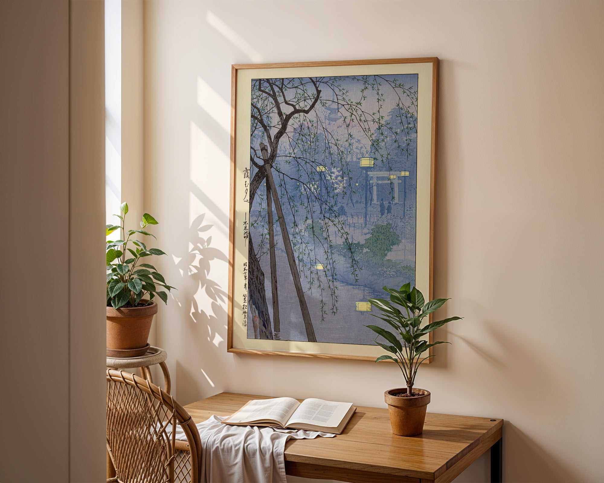 Shiro Kasamatsu - Misty Evening at Shinobazu Pond