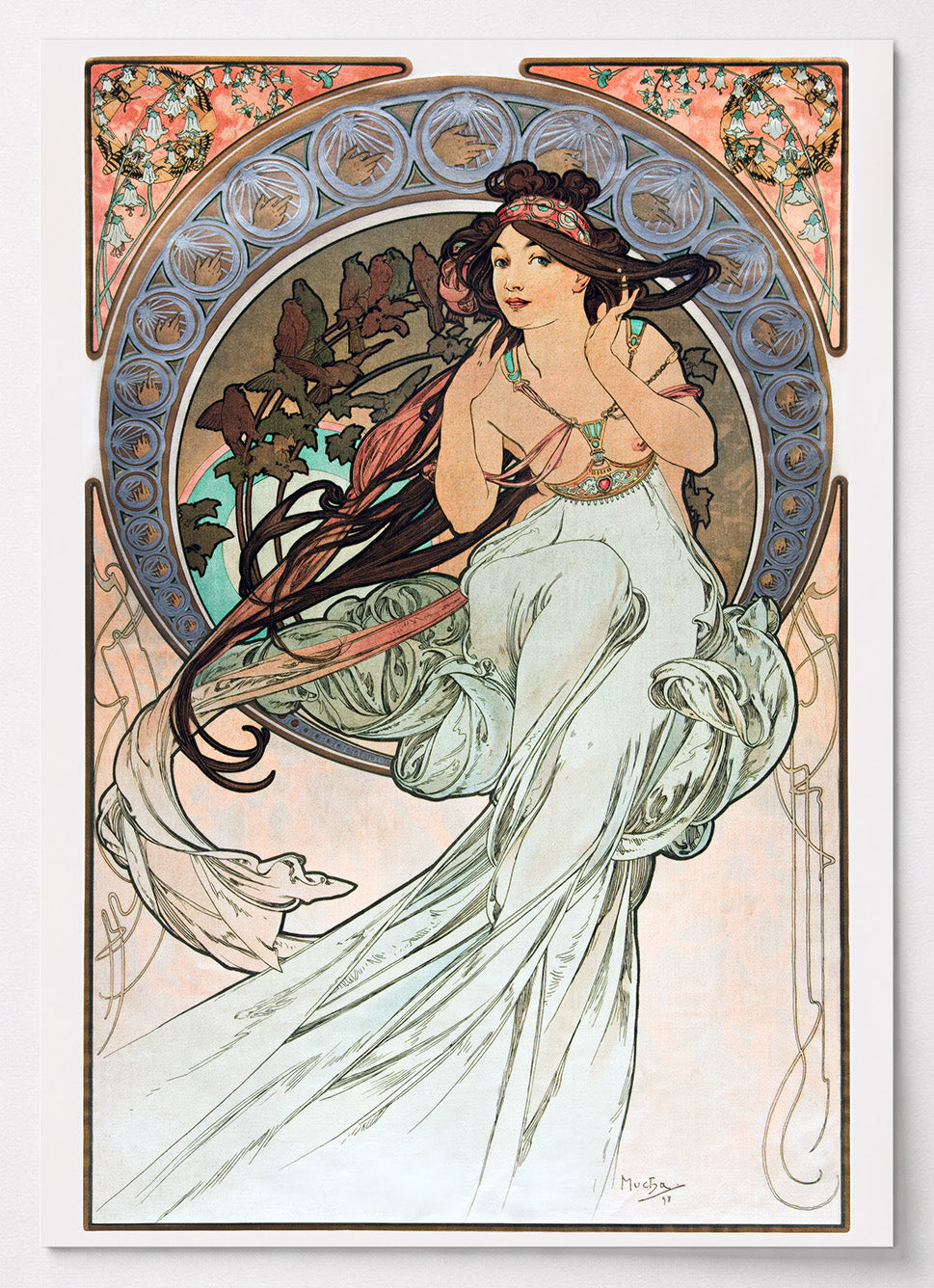 Alphonse Mucha Poster La Musique als Jugendstil-Allegorie der Musik