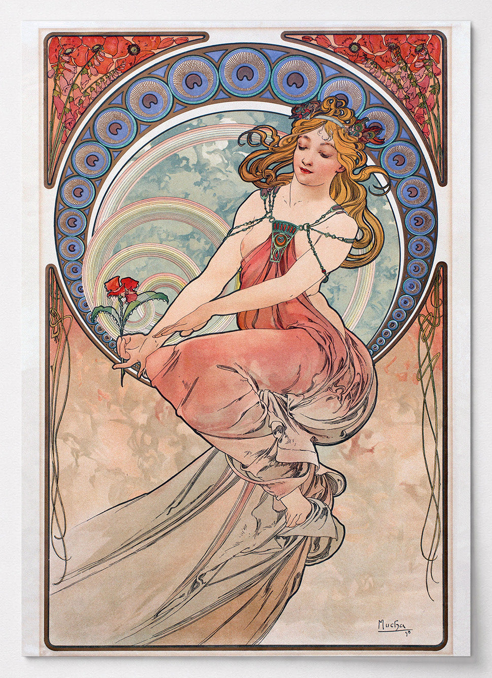 Alphonse Mucha Poster La Peinture als Jugendstil-Allegorie der Malerei