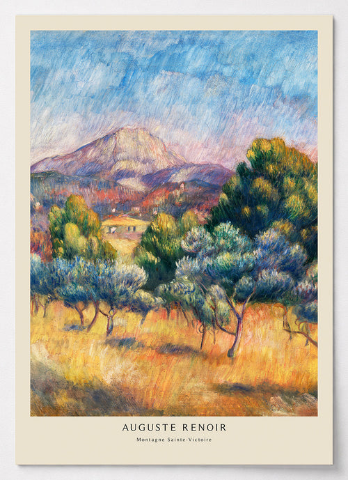 Auguste Renoir Poster mit impressionistischer Provence-Landschaft