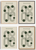 Bauhaus Poster Form Follows Function als Wandbild auf Papier oder Leinwand