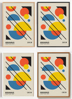 Bauhaus Poster Formenlehre als Wandbild auf Papier oder Leinwand