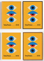 Bauhaus Poster 1919 als Wandbild auf Papier oder Leinwand