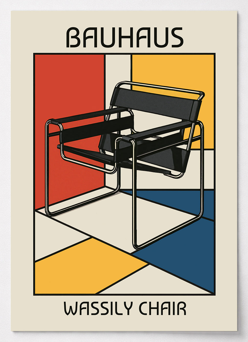 Bauhaus Poster mit dem ikonischen Wassily Chair