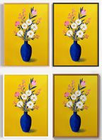 Blumen Poster Kunstdruck als Wandbild auf Papier oder Leinwand