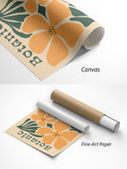 Botanisches Berlin Poster auf Canvas und Fine-Art-Papier im Materialvergleich