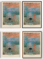 Claude Monet Poster Impression Sunrise als Wandbild auf Papier oder Leinwand