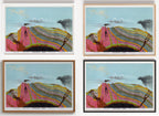Geologie Poster Vintage als Wandbild auf Papier oder Leinwand