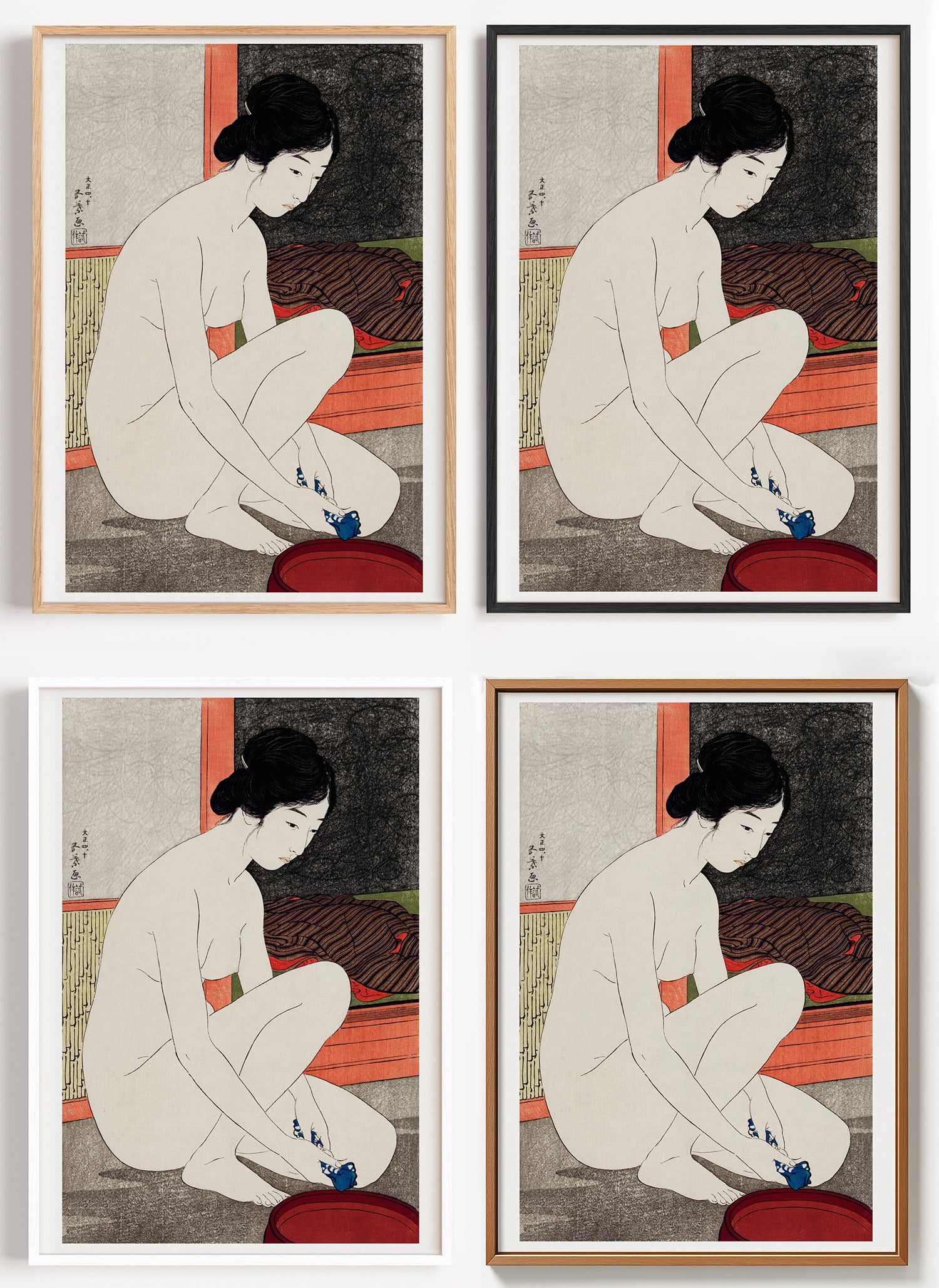 Shin-hanga Poster als Wandbild auf Papier oder Leinwand