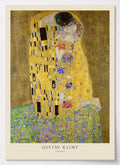 Gustav Klimt Poster Der Kuss mit goldenem Liebespaar