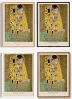 Gustav Klimt Poster Der Kuss als Wandbild auf Papier oder Leinwand