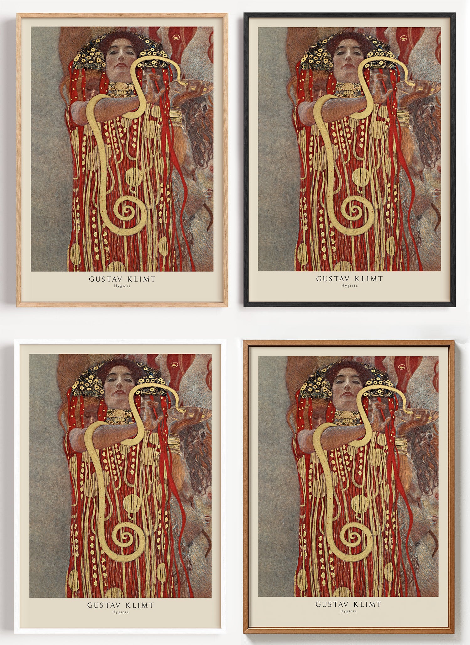 Gustav Klimt Poster Hygieia als Wandbild auf Papier oder Leinwand