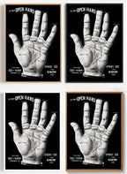 Handlesen Poster Vintage als Wandbild auf Papier oder Leinwand