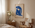 Matisse Blauer Akt II Poster gerahmt im Wohnzimmer