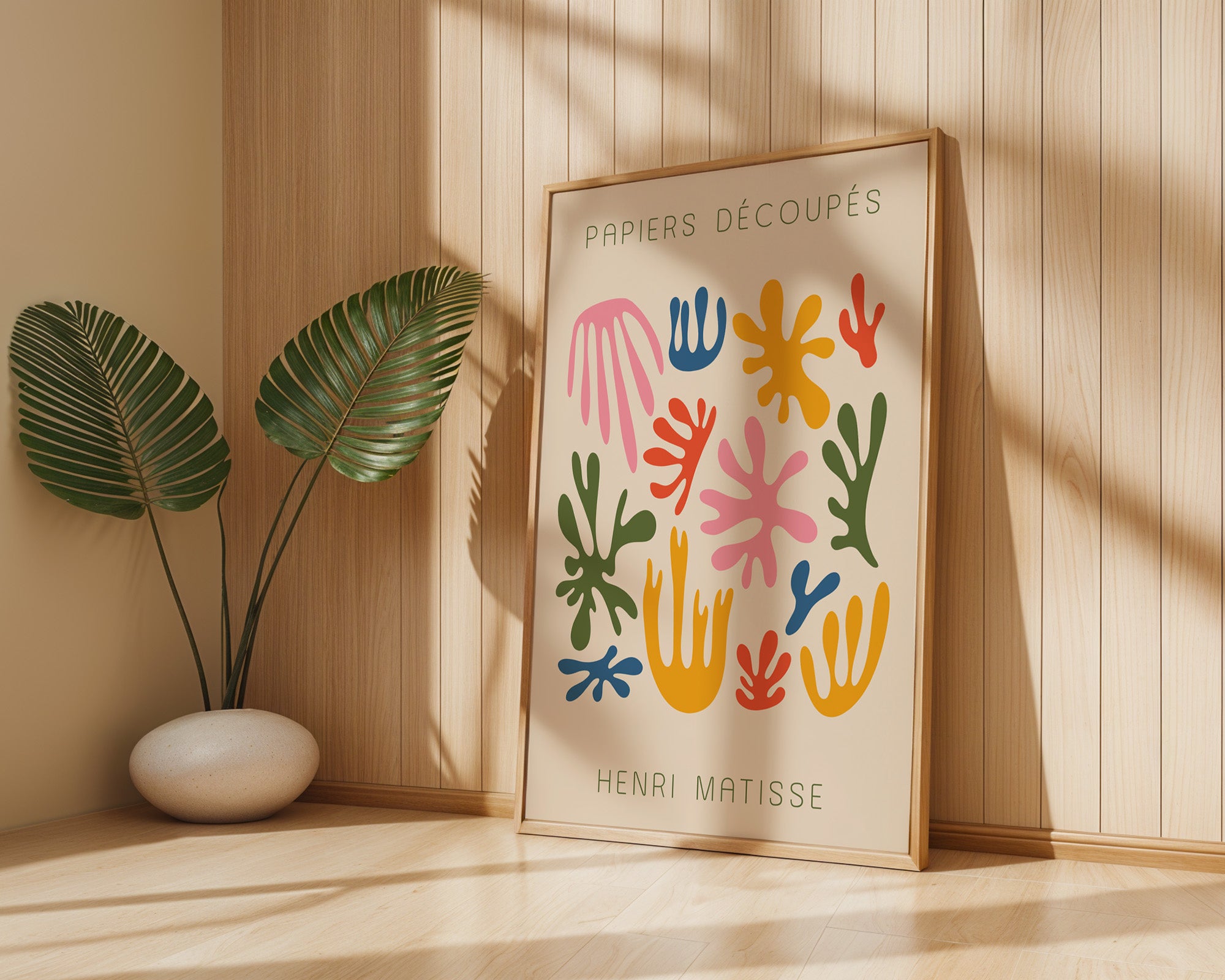 Matisse Papiers Découpés Poster gerahmt im Flur