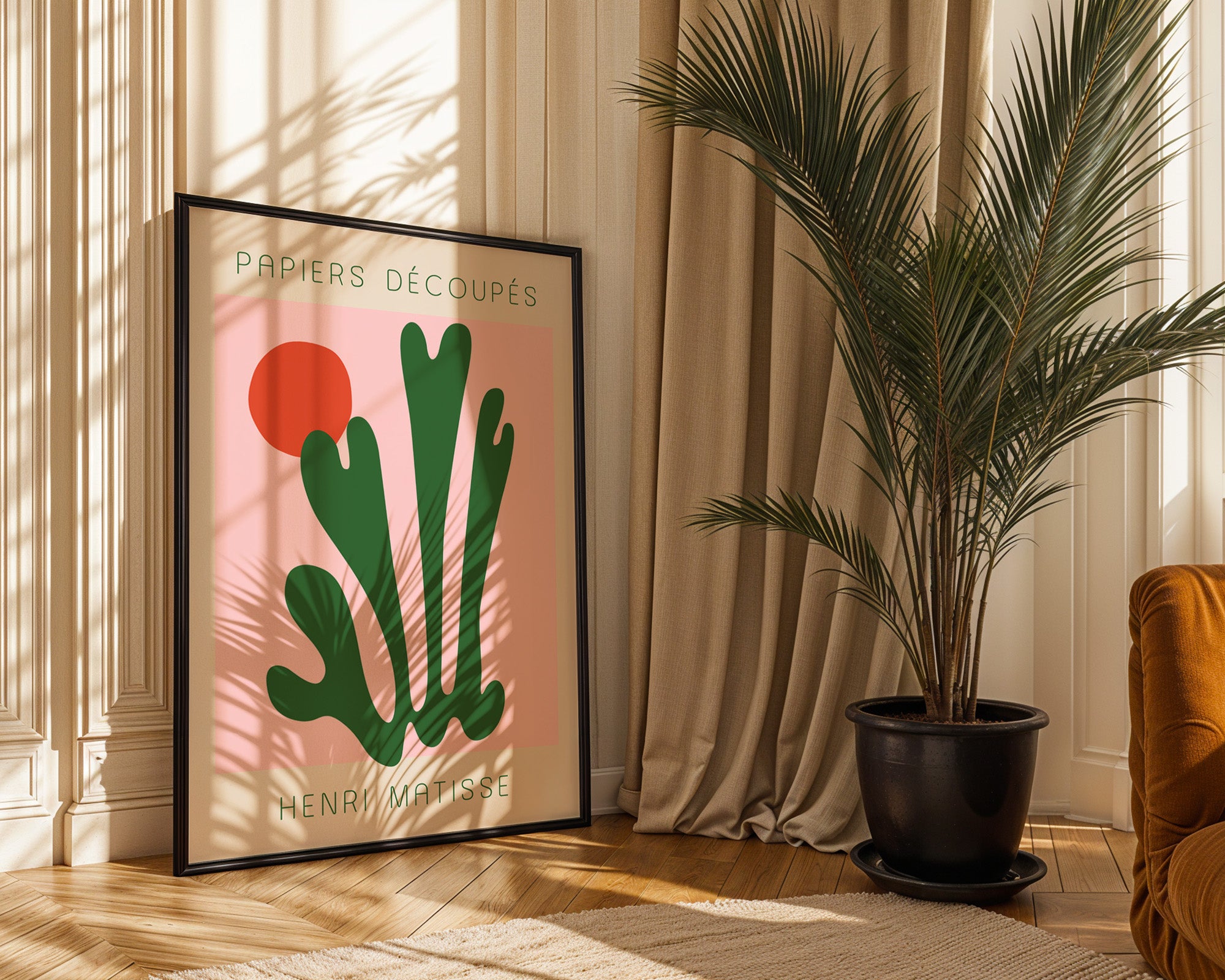 Matisse Poster gerahmt im Wohnzimmer