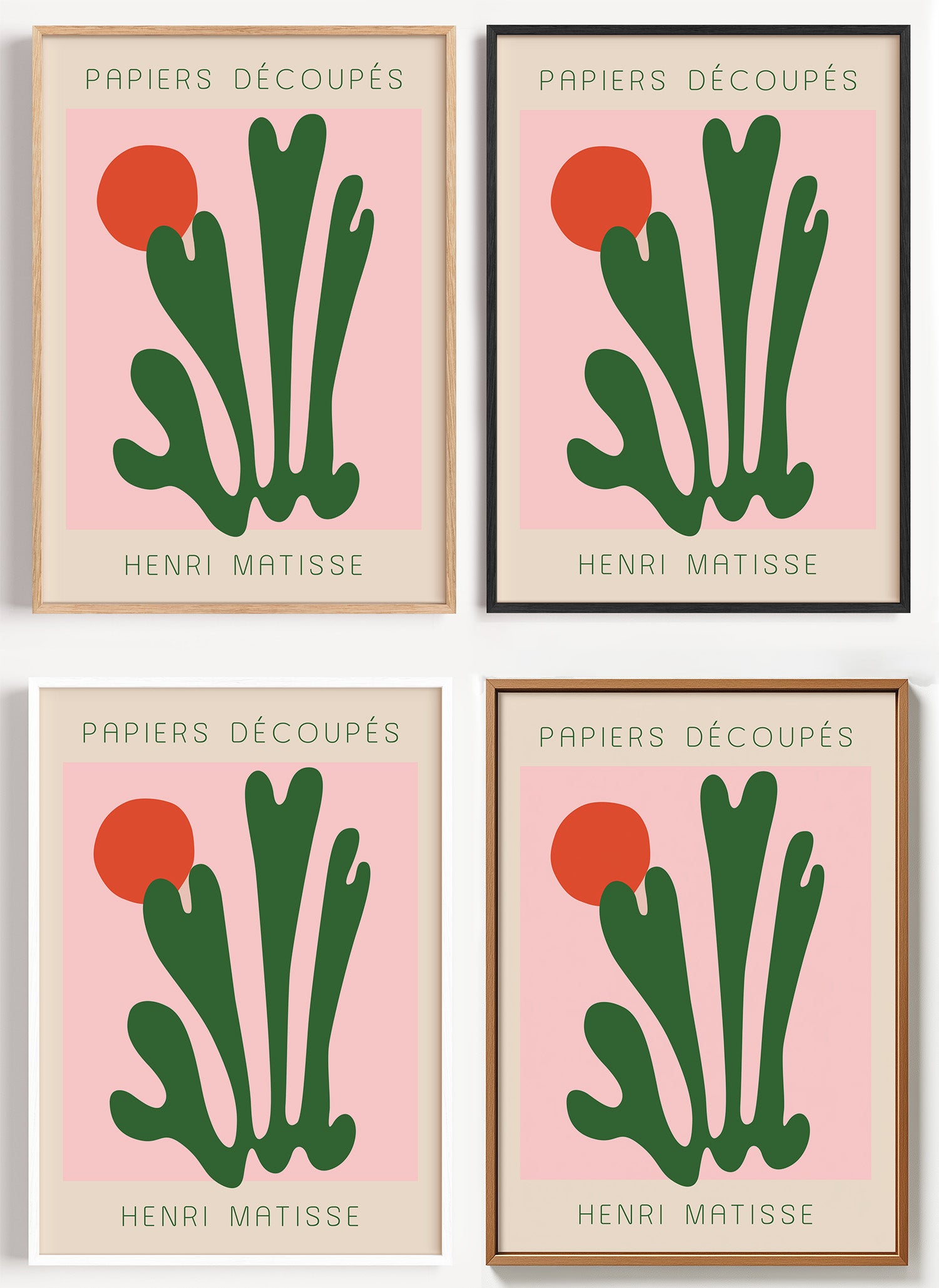 Henri Matisse Poster Grüne Koralle als Wandbild auf Papier oder Leinwand