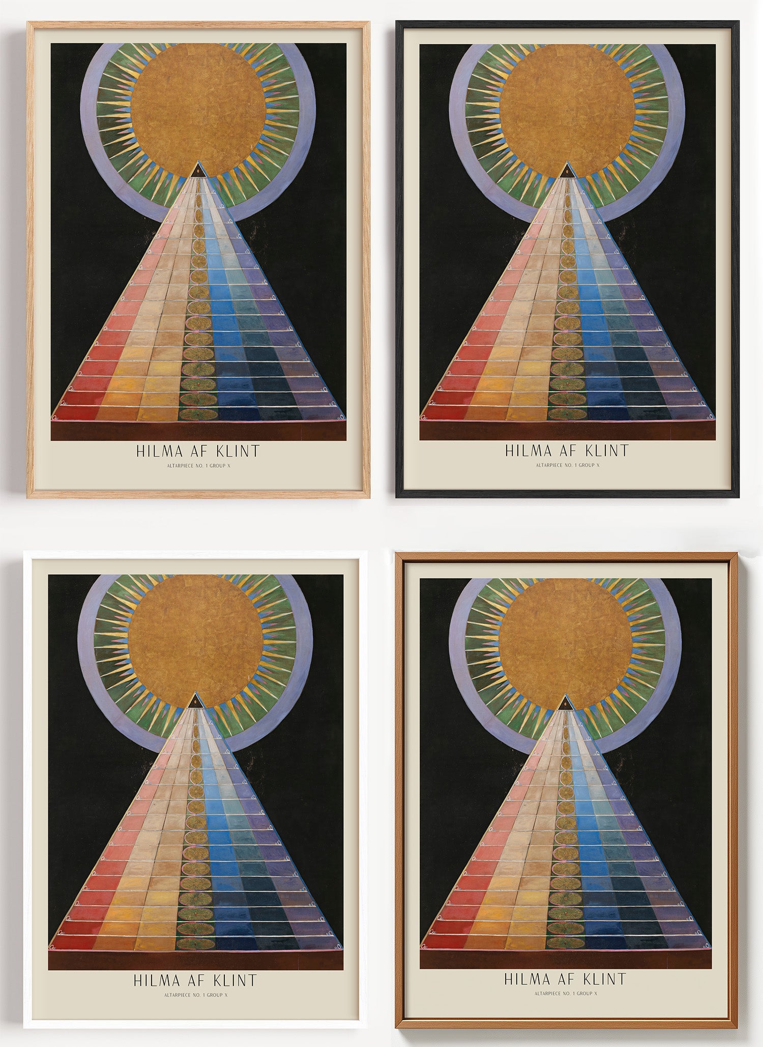 Hilma af Klint Altarbild Poster als Wandbild auf Papier oder Leinwand