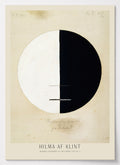 Hilma af Klint Poster mit minimalistischem Kreis in Schwarz und Weiß