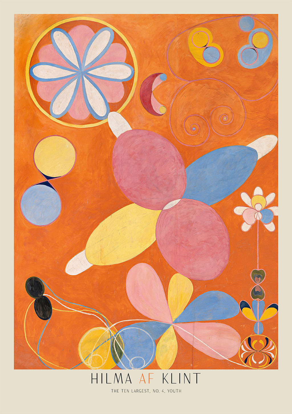 Hilma af Klint Poster Die zehn Größten Nr. 4: Jugend mit abstrakten Formen