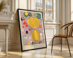 Abstraktes Hilma af Klint Poster gerahmt im Wohnzimmer