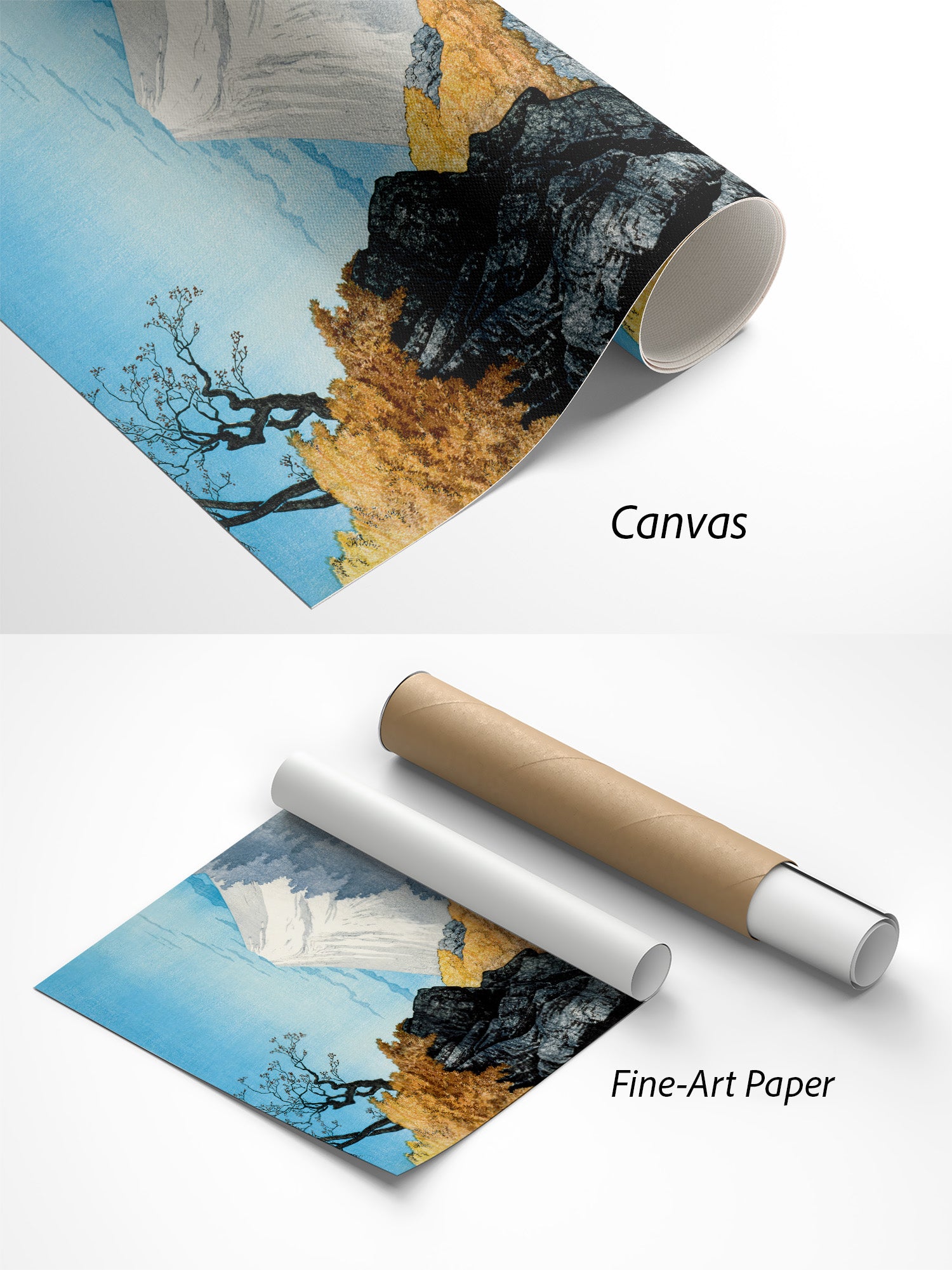 Hiroaki Takahashi Am Fuß des Berges Ashitaka Kunstdruck auf Canvas und Fine-Art-Papier im Materialvergleich