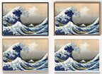 Hokusai Poster Große Welle als Wandbild auf Papier oder Leinwand