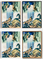 Hokusai Wasserfall Poster als Wandbild auf Papier oder Leinwand