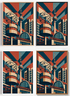 Berlin Poster Alexanderplatz als Wandbild auf Papier oder Leinwand