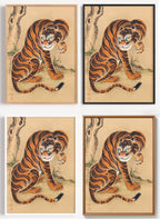 Japanisches Tiger Poster als Wandbild auf Papier oder Leinwand