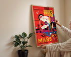 NASA Mars Poster gerahmt im Kinderzimmer