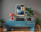 Paul Klee Herbst Poster gerahmt im Wohnzimmer