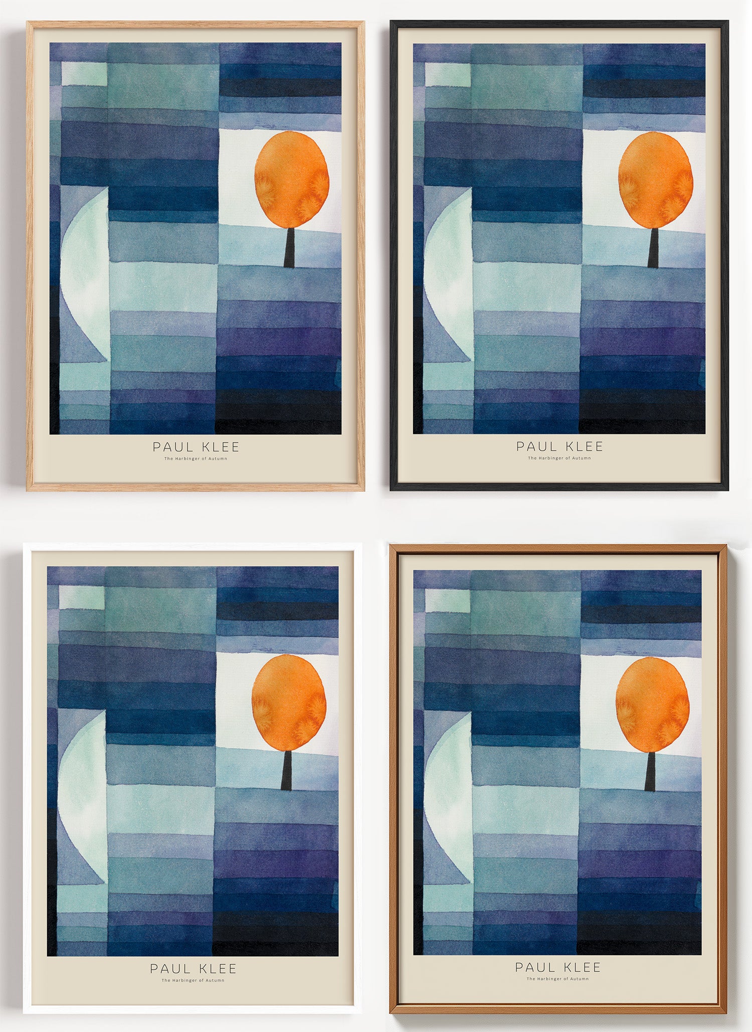 Paul Klee Poster Der Vorbote des Herbstes als Wandbild auf Papier oder Leinwand