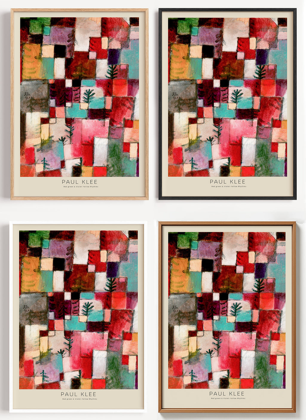 Paul Klee - Redgreen and Violet-Yellow Rhythms