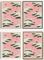 Japanisches Kiefern Poster als Wandbild auf Papier oder Leinwand