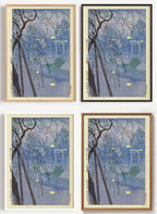 Shin-hanga Poster Shinobazu-Teich als Wandbild auf Papier oder Leinwand