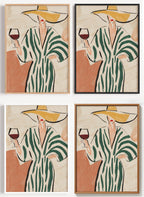 Stilvoller Weingenuss Wein Poster auf Canvas und Fine-Art-Papier im Materialvergleich