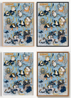 Kuniyoshi Frosch Poster als Wandbild auf Papier oder Leinwand