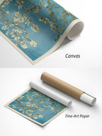Vincent van Gogh Mandelblüte Kunstdruck auf Canvas und Fine-Art-Papier im Materialvergleich