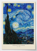 Van Gogh Poster Sternennacht mit wirbelndem Sternenhimmel