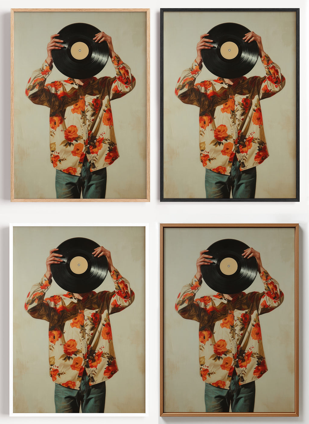 Vinyl Poster für Musikliebhaber als Wandbild auf Papier oder Leinwand