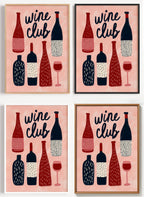 Wein Poster für die Küche als Wandbild auf Papier oder Leinwand