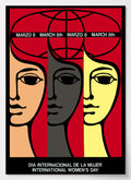 Feministisches Poster zum Weltfrauentag am 8. März