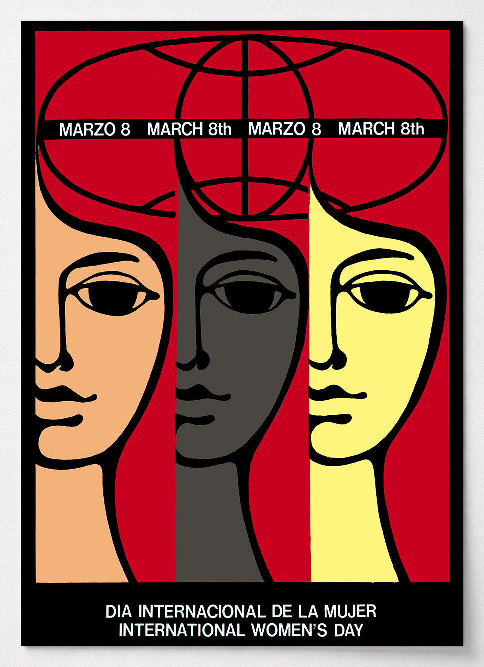 Feministisches Poster zum Weltfrauentag am 8. März